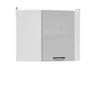 Corner wall cabinet JUNONA LINE GNWU/57LP BRW light gray gloss order